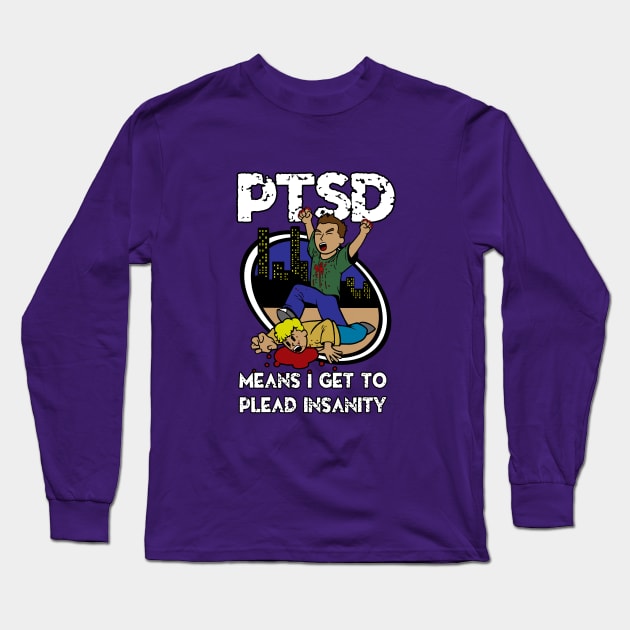 PTSD Long Sleeve T-Shirt by blackdrawsstuff